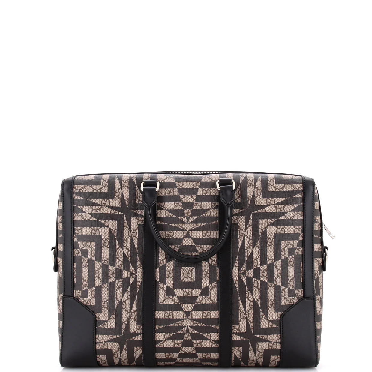 Eden Briefcase Caleido GG Coated Canvas Large - Deep Luxury