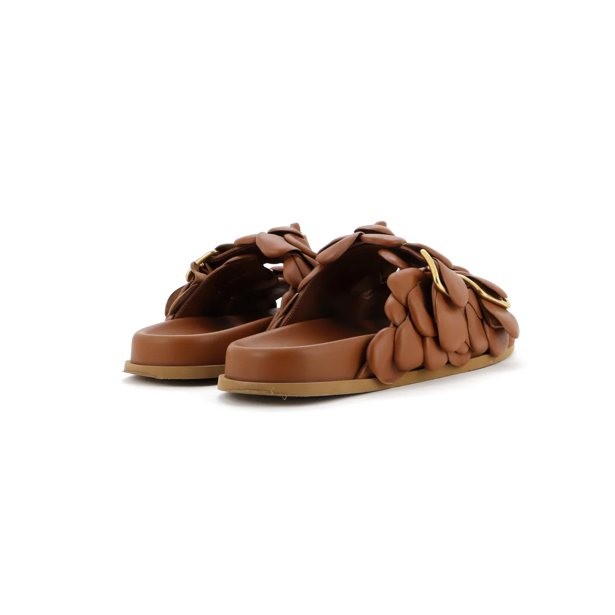 Women's Atelier 03 Rose Edition Buckle Slide Sandals Leather - Deep Luxury