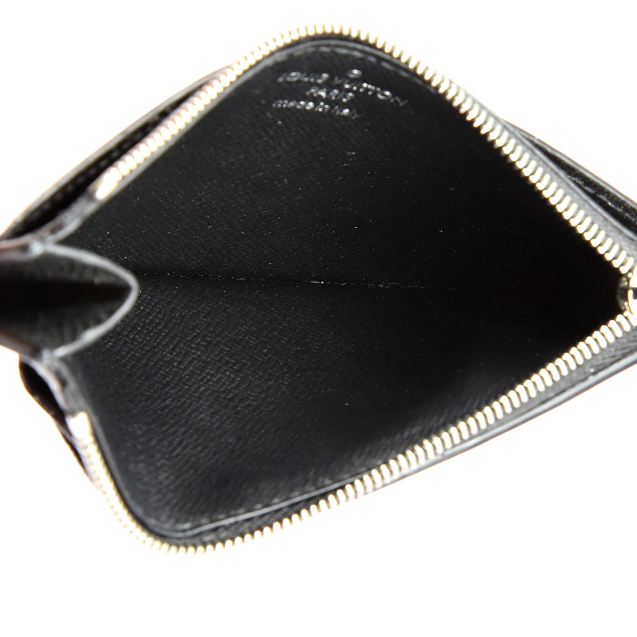 Coin Card Holder Reverse Monogram Eclipse Canvas - Deep Luxury