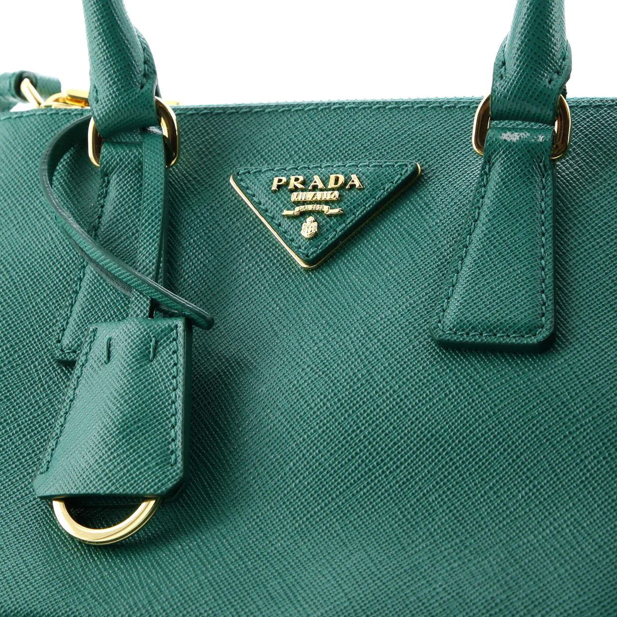 Galleria Double Zip Tote Saffiano Leather Mini - Deep Luxury