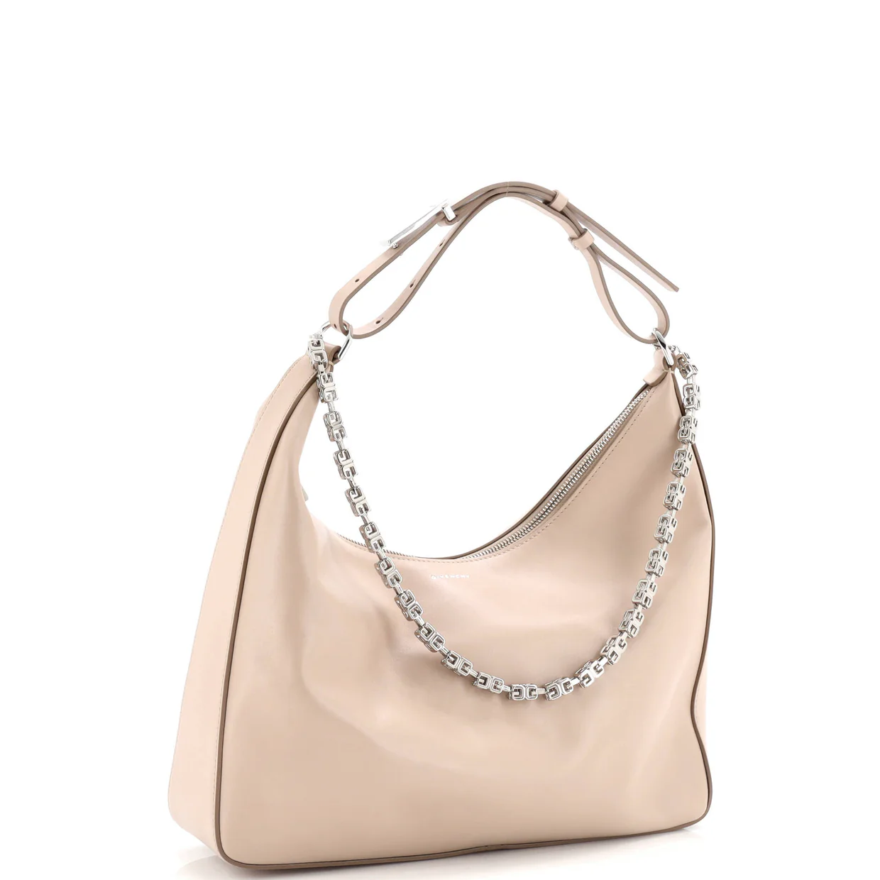 Moon Cut Out Bag Leather Medium - Deep Luxury