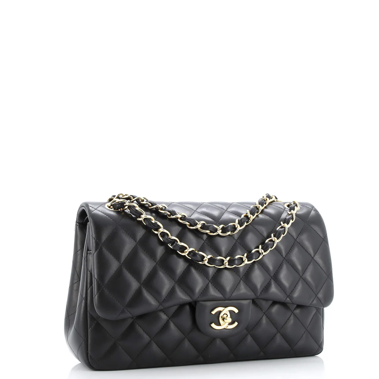 Classic Double Flap Bag Quilted Lambskin Jumbo - Deep Luxury