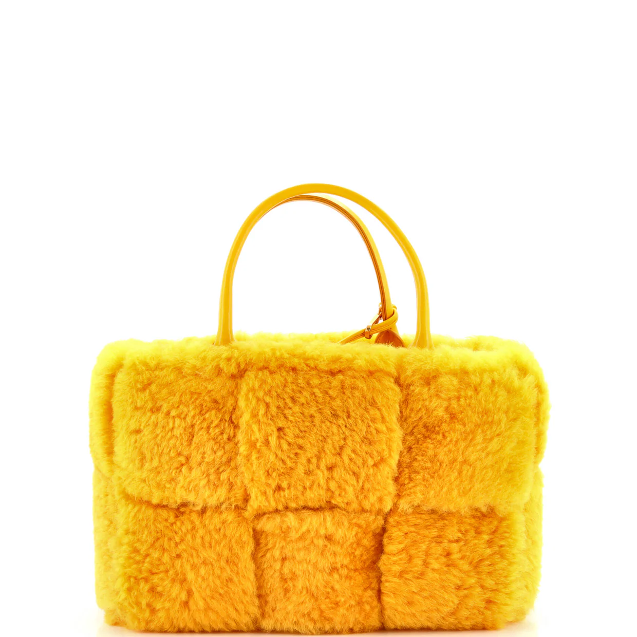 Arco Tote Intrecciato Shearling Small - Deep Luxury