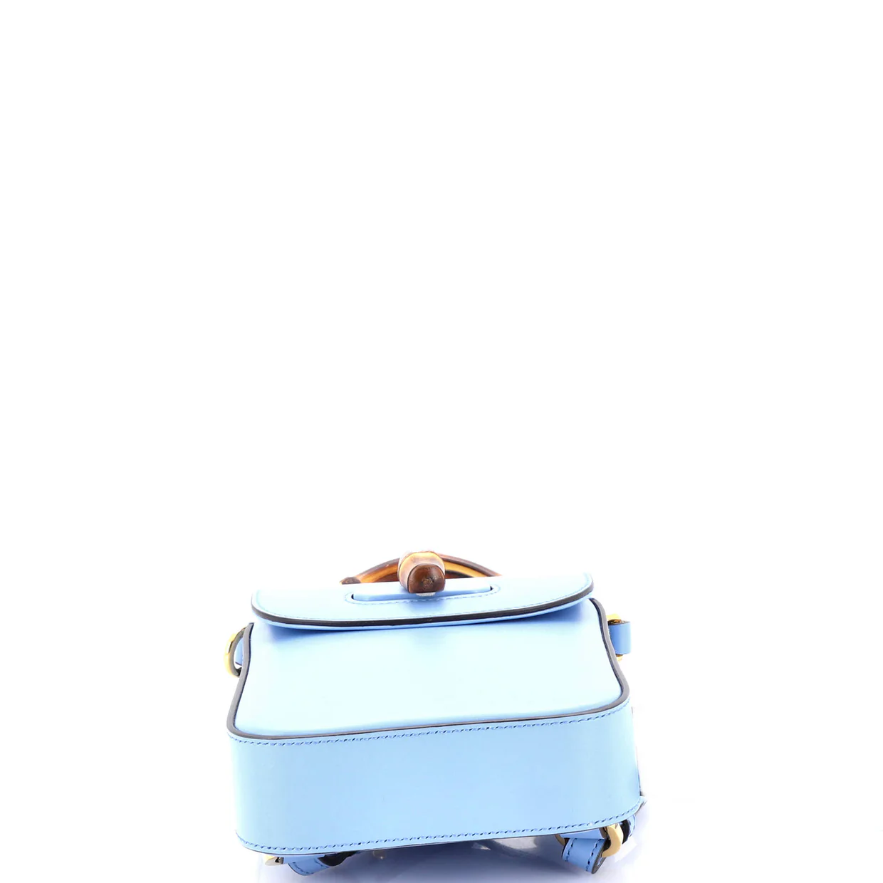 Bamboo Top Handle Backpack Leather Mini - Deep Luxury