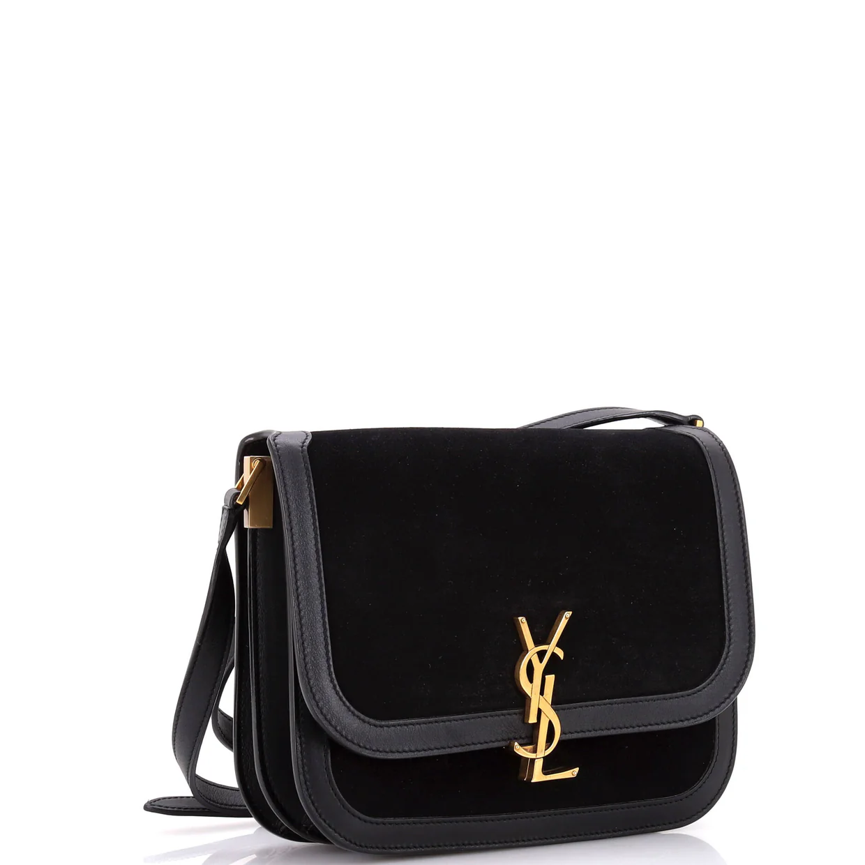 Solferino Bag Suede Medium - Deep Luxury