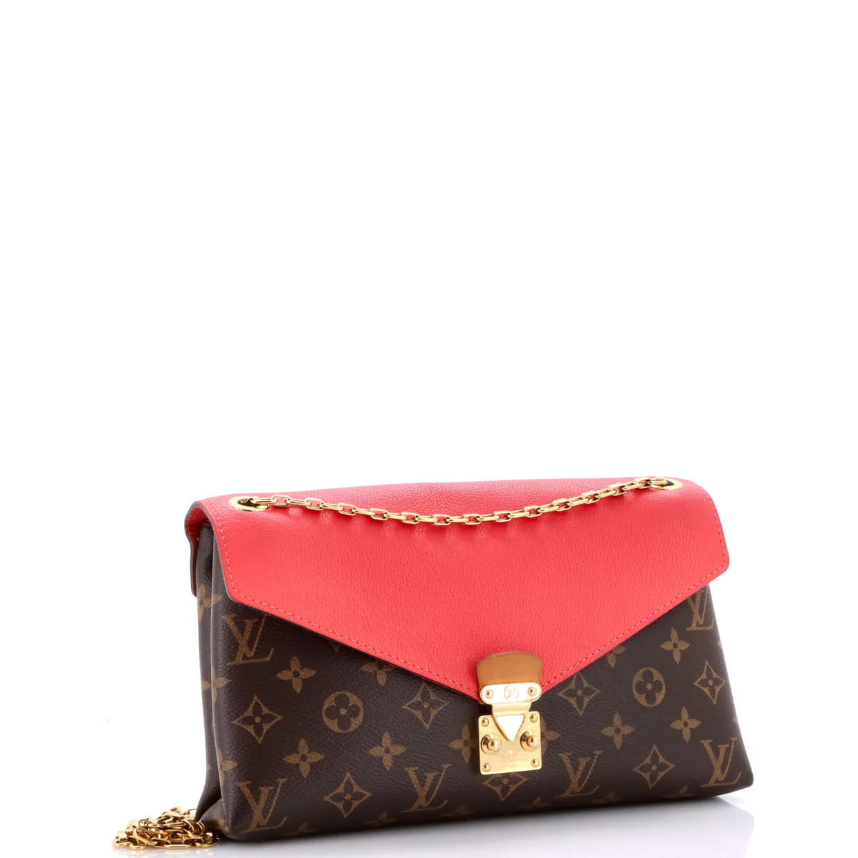 Pallas Chain Shoulder Bag Monogram Canvas and Calfskin - Deep Luxury