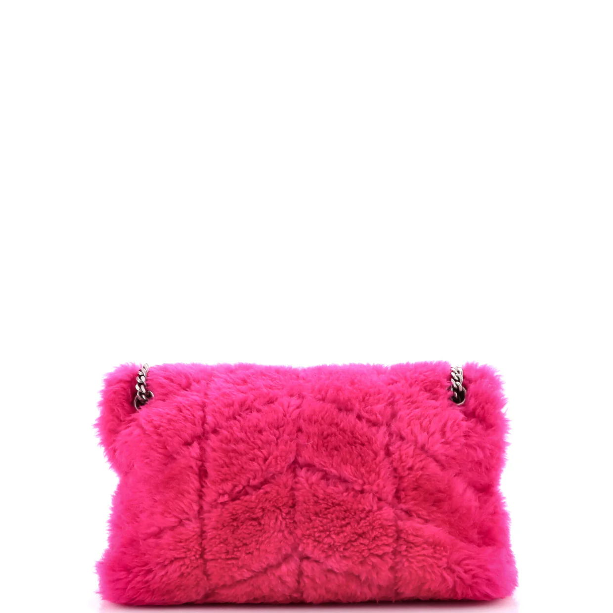 Loulou Puffer Shoulder Bag Quilted Shearling Medium - Deep Luxury