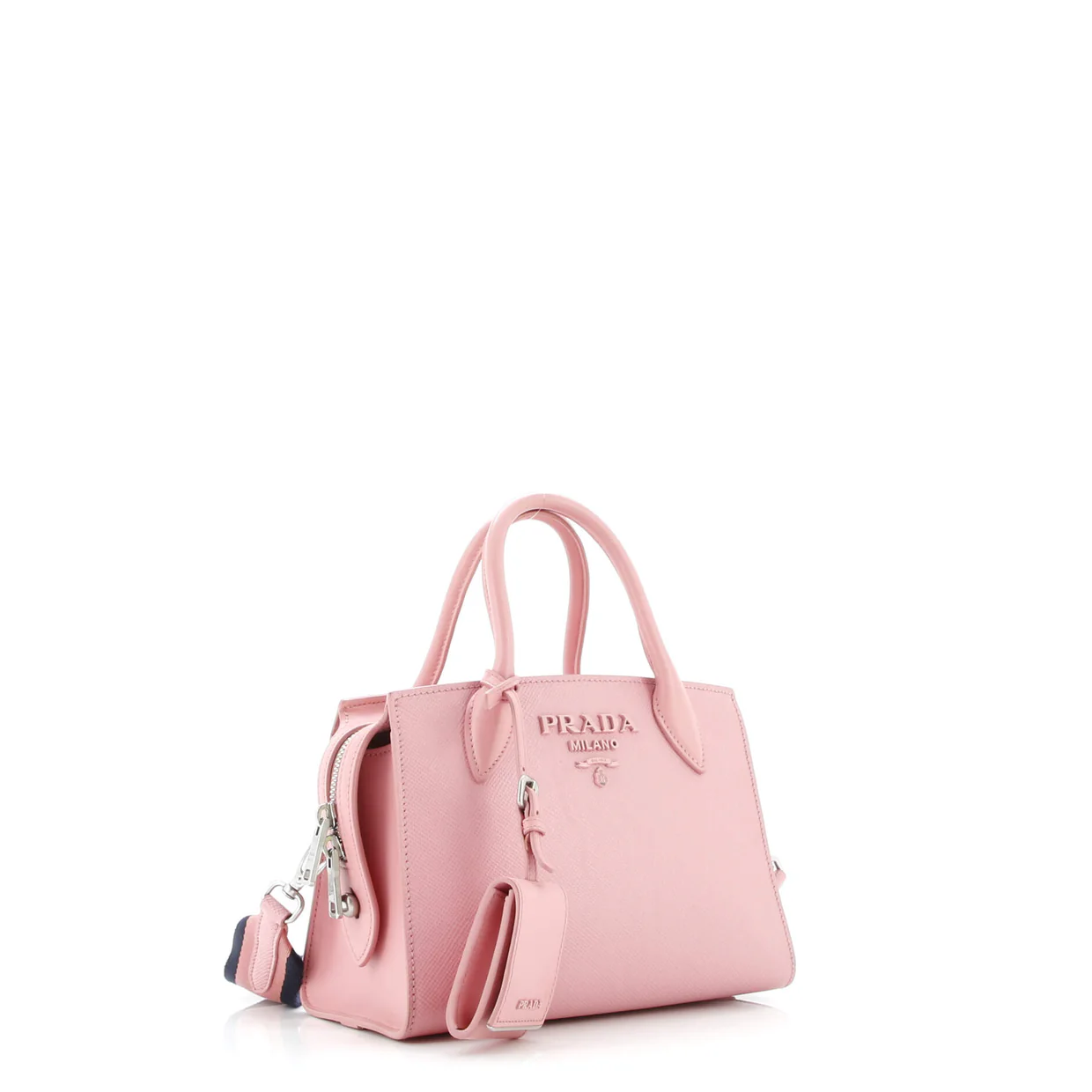 Monochrome Tote Saffiano with City Calf Mini - Deep Luxury