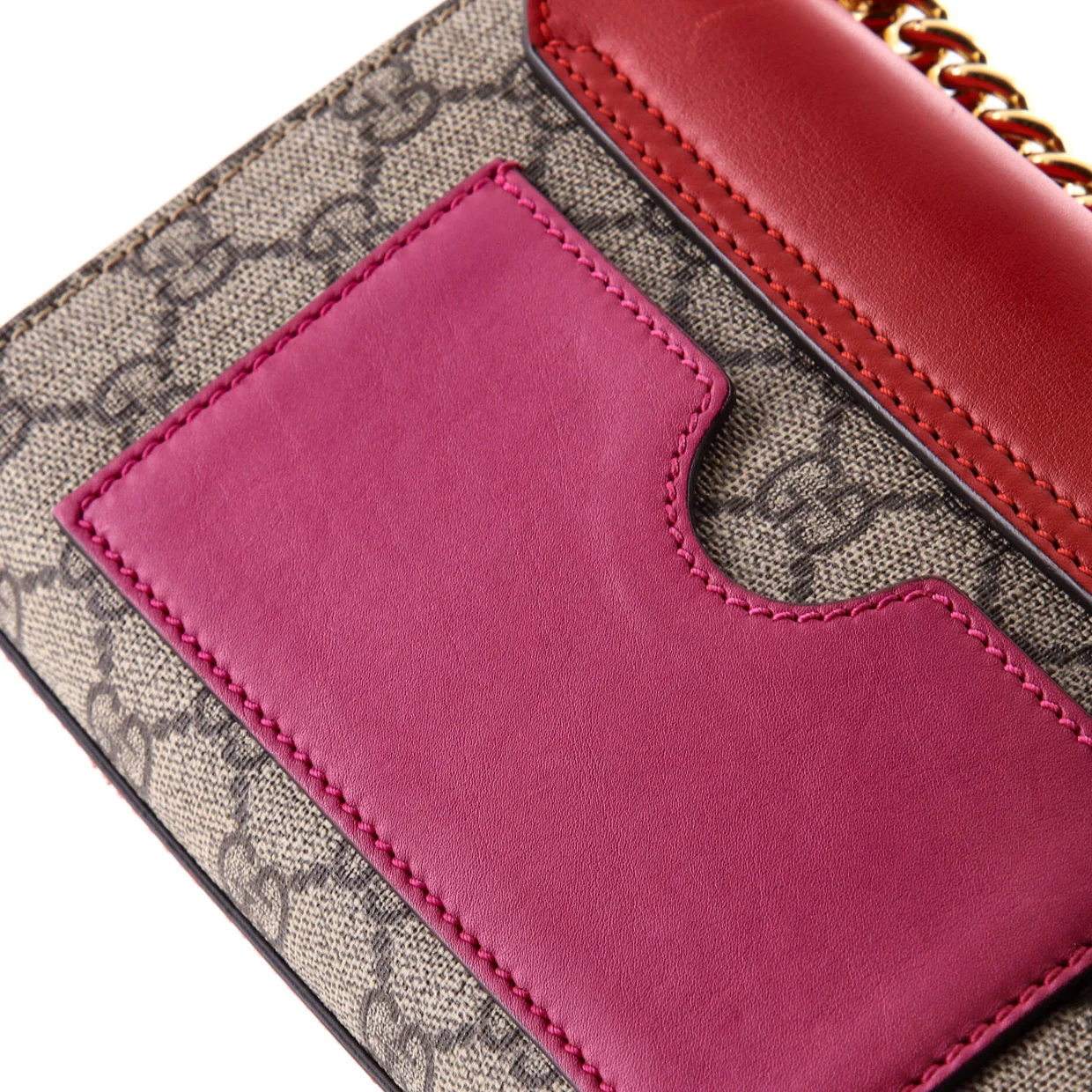 Padlock Shoulder Bag GG Coated Canvas and Leather Small - Deep Luxury