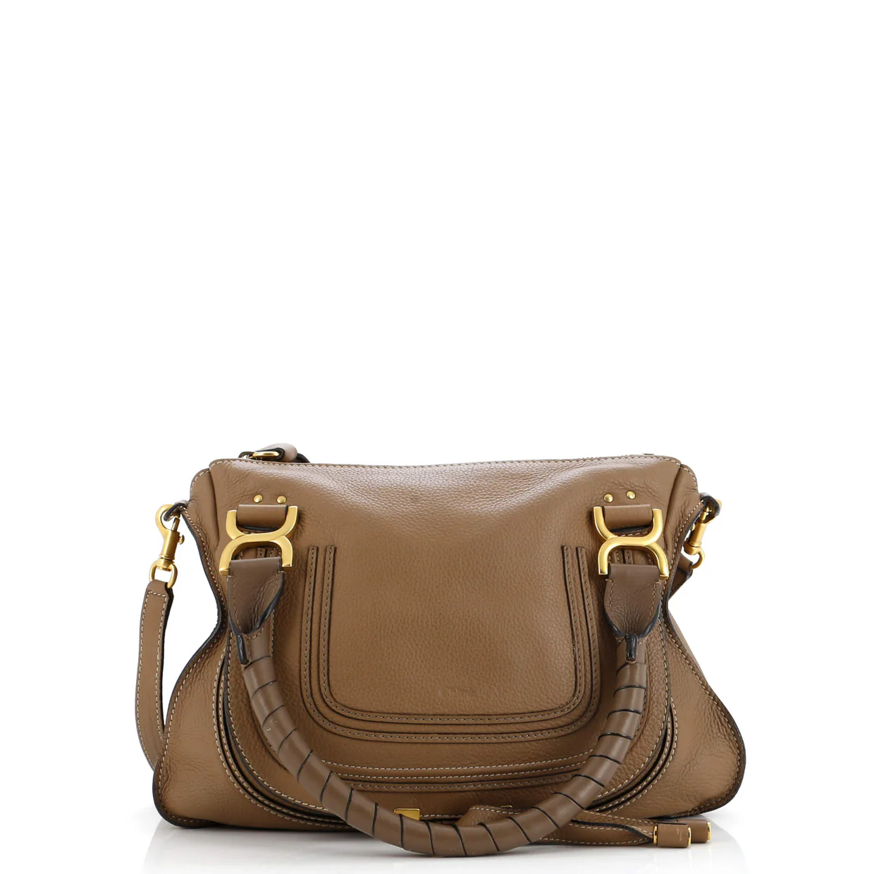 Marcie Satchel Leather Small - Deep Luxury