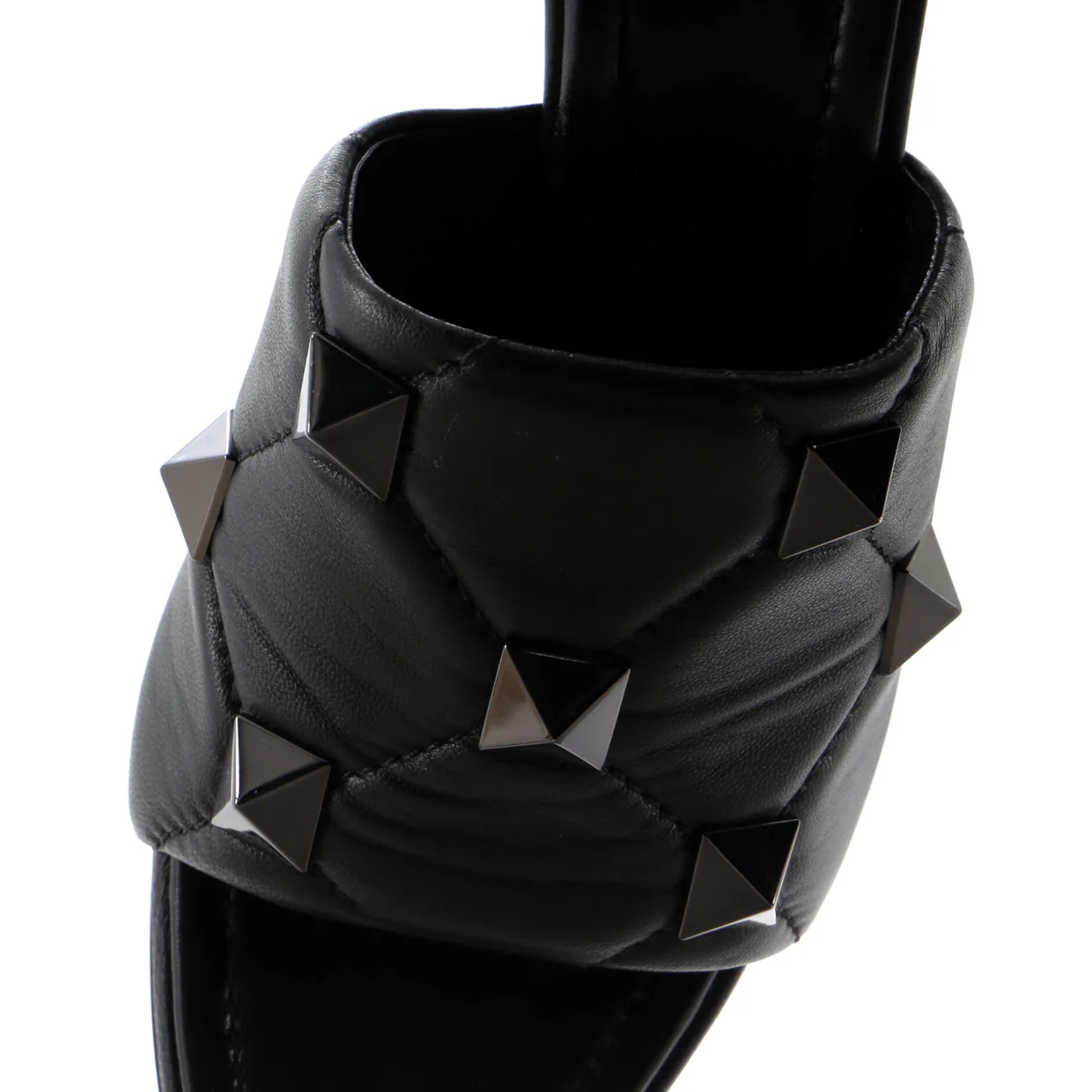 Women's Roman Stud Mules Leather - Deep Luxury