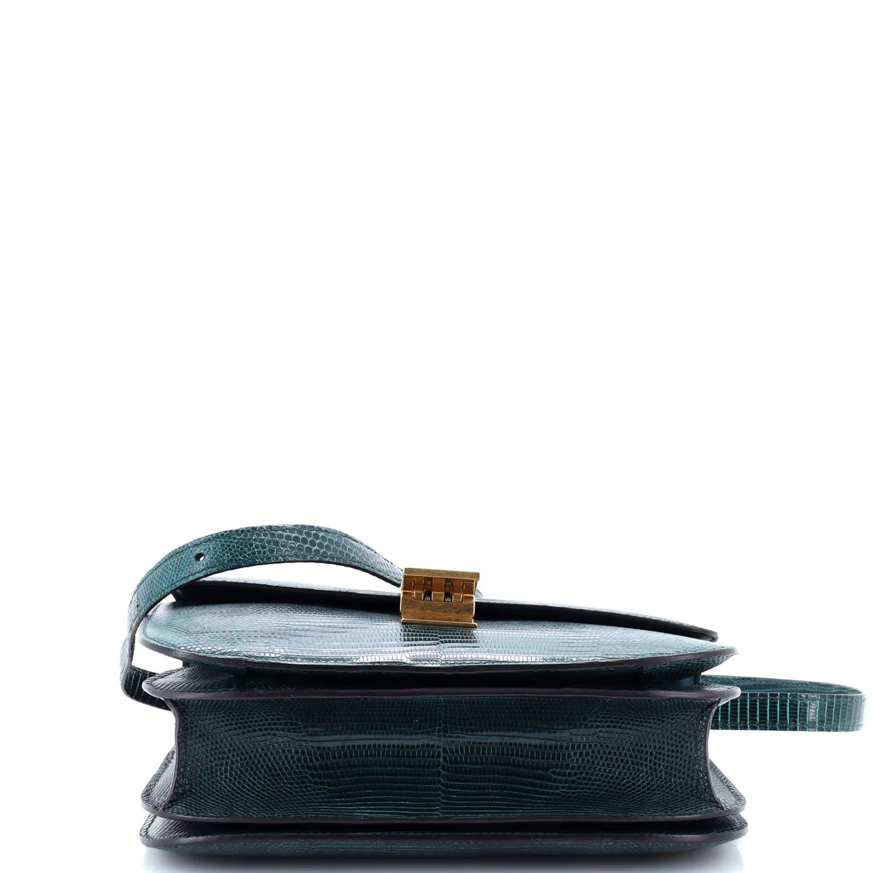 Classic Box Bag Lizard Medium - Deep Luxury