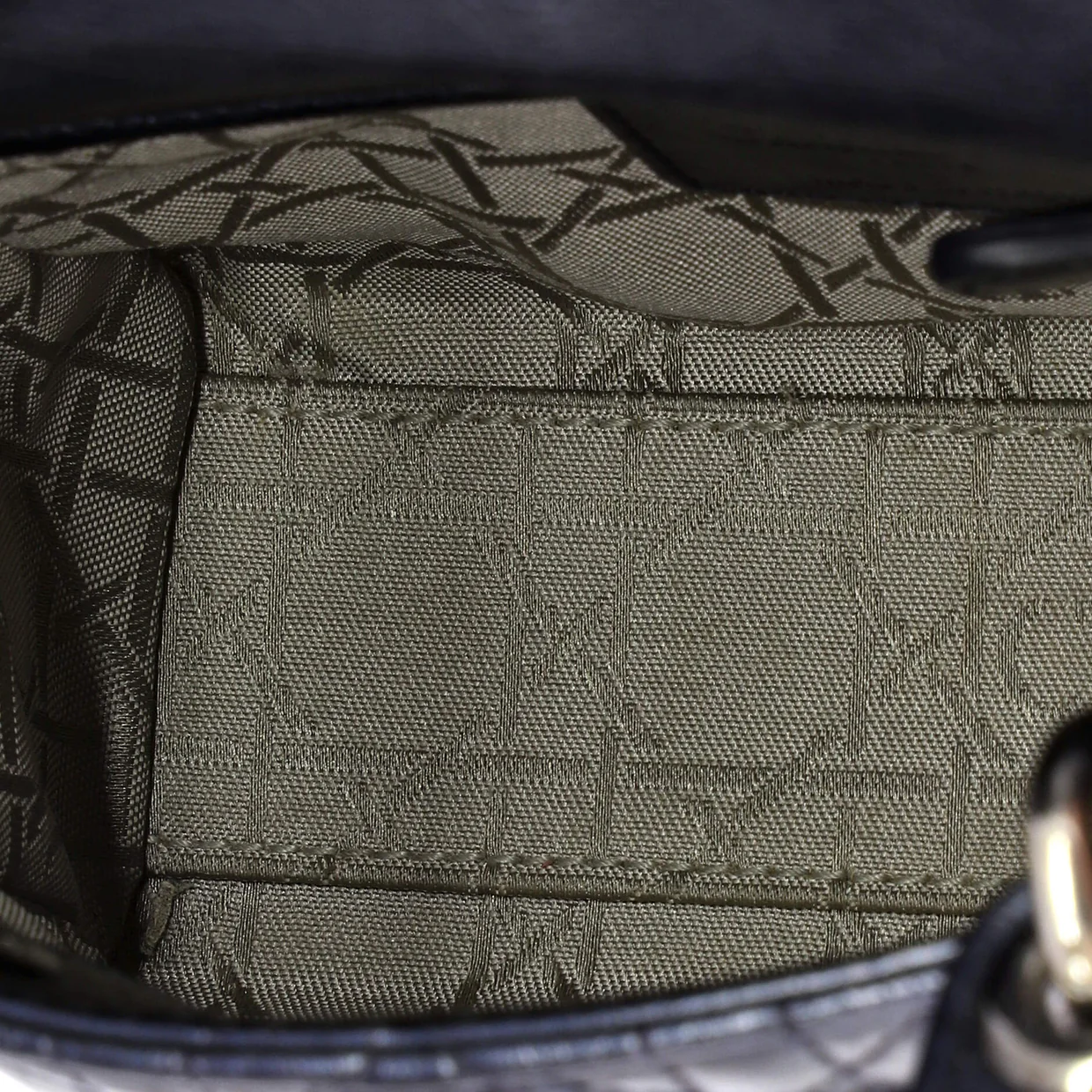 Lady Dior Chain Bag Cannage Quilt Lambskin Mini - Deep Luxury