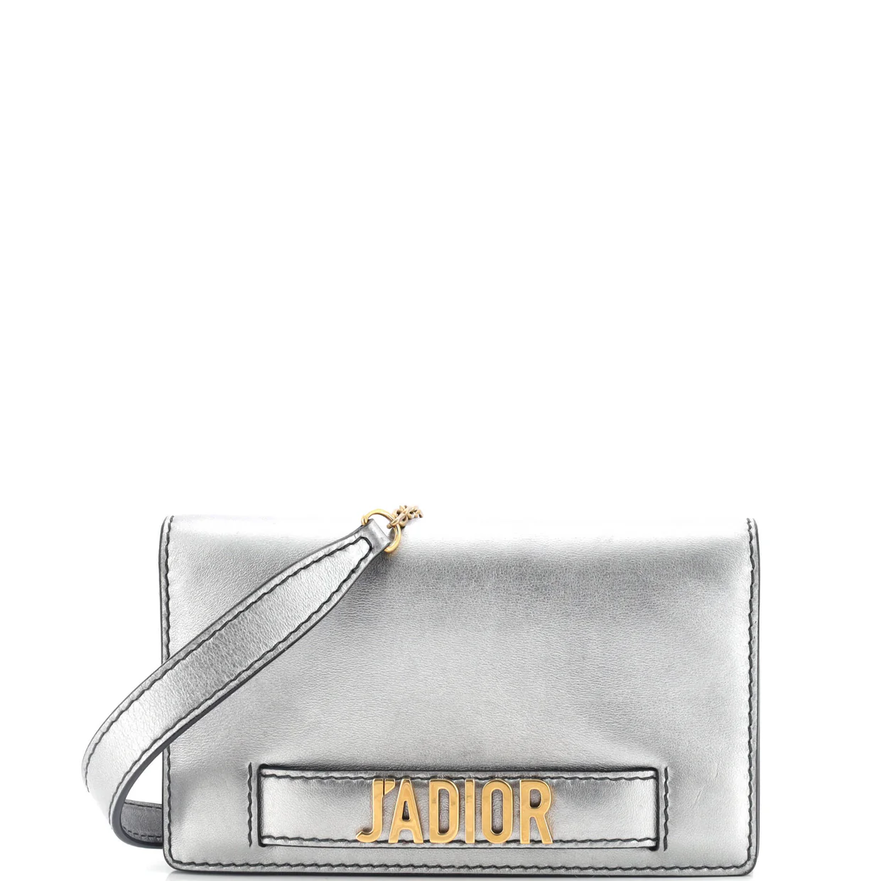 J'Adior Clutch on Chain Leather - Deep Luxury