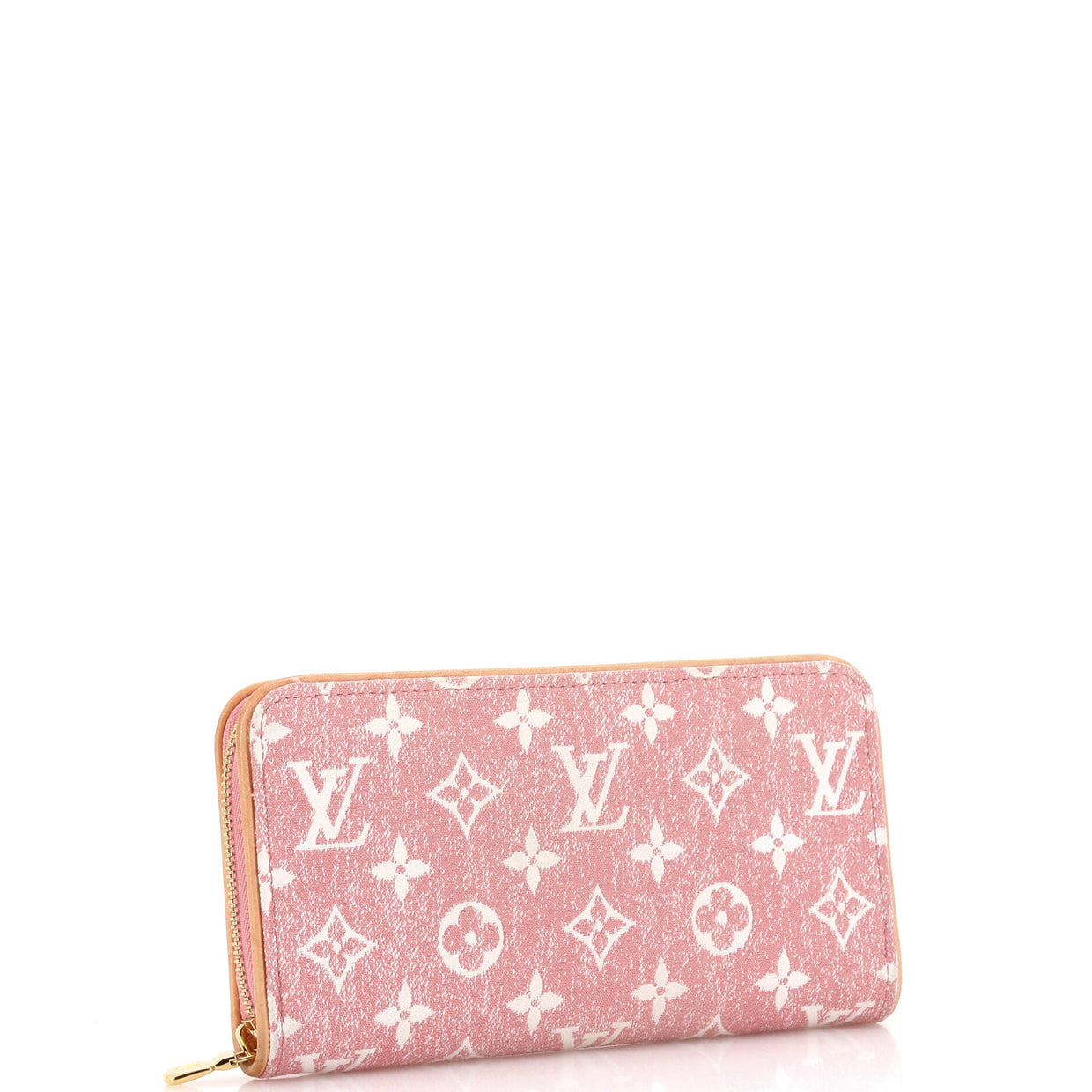 Zippy Wallet Monogram Jacquard Denim - Deep Luxury