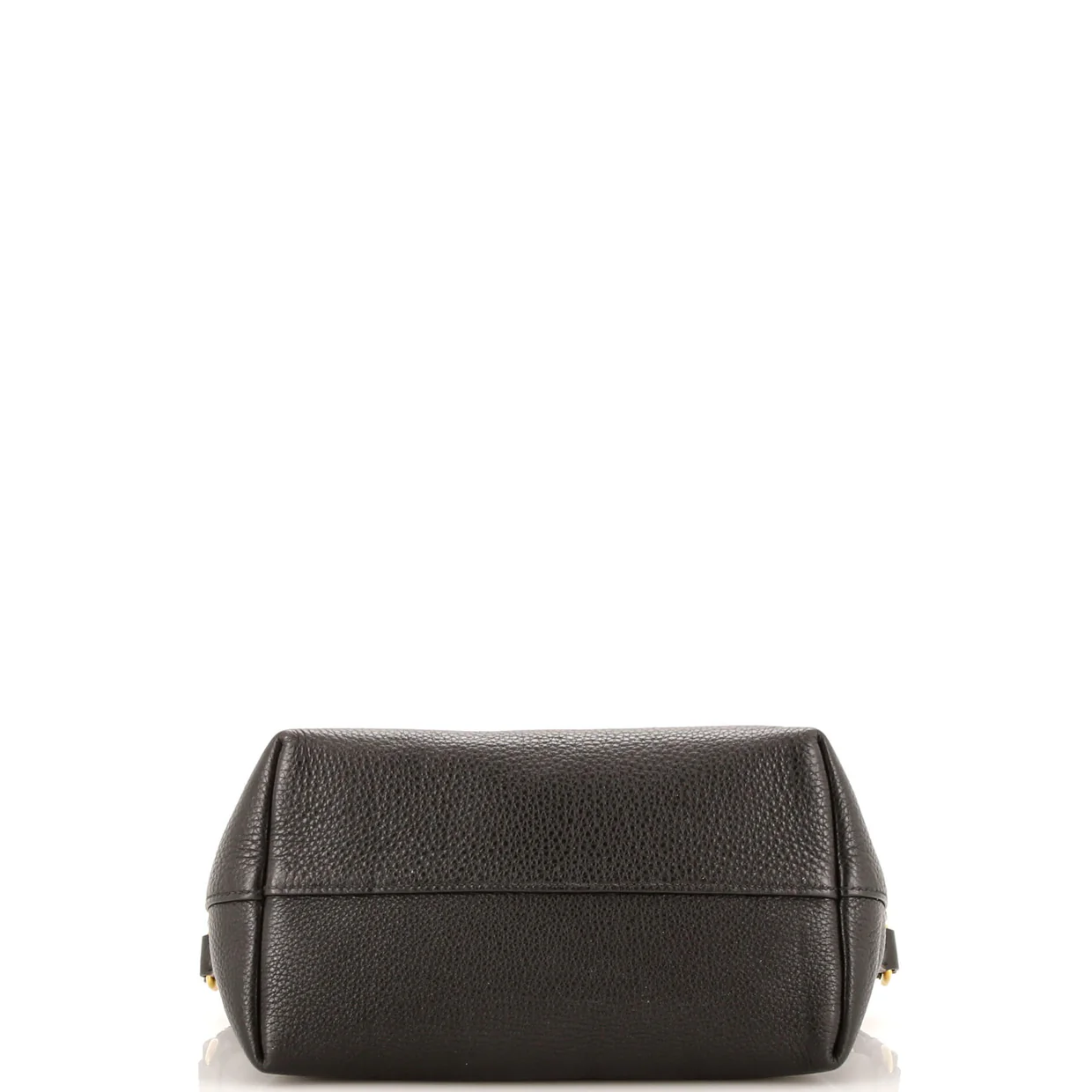Dual Strap Zip Tote Vitello Daino Small - Deep Luxury