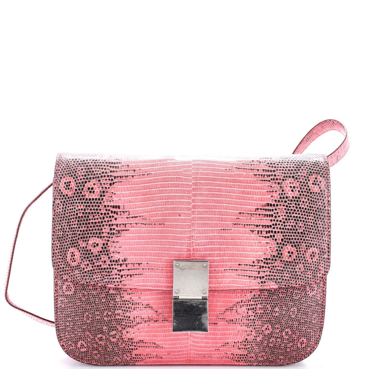 Classic Box Bag Lizard Medium - Deep Luxury