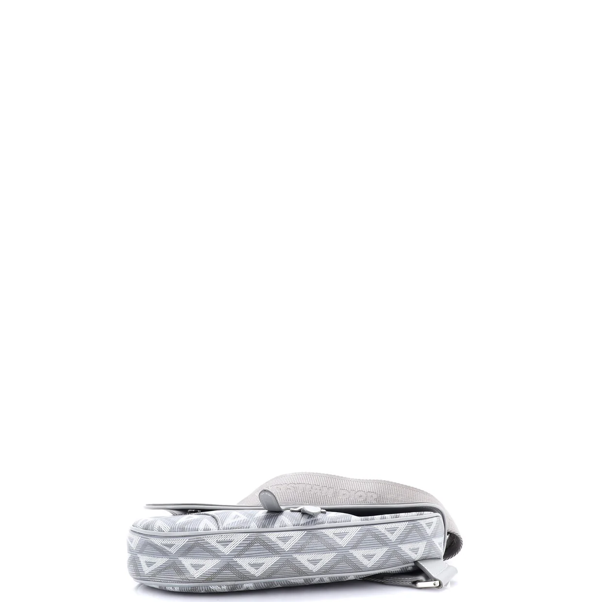 Saddle Crossbody Bag CD Diamond Coated Canvas and Leather - Deep Luxury