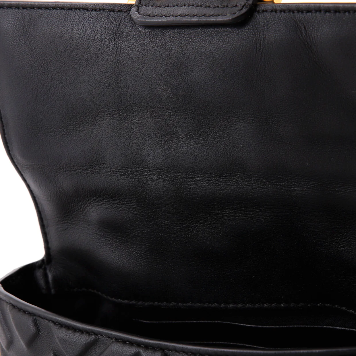 Baguette NM Bag Zucca Embossed Leather Mini - Deep Luxury
