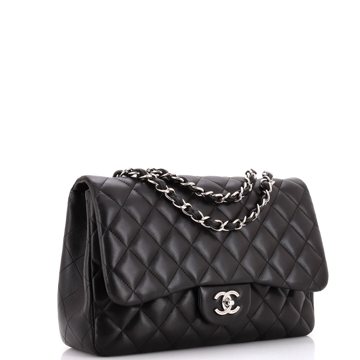 Classic Single Flap Bag Quilted Lambskin Jumbo - Deep Luxury