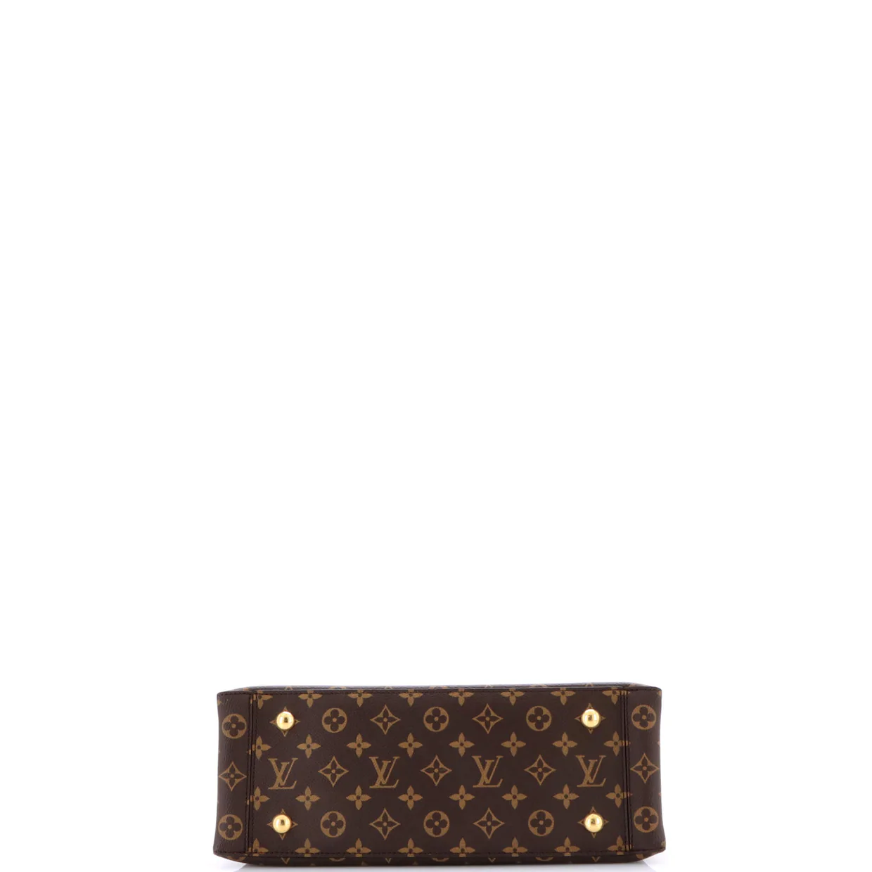 Flower Tote Monogram Canvas with Leather - Deep Luxury