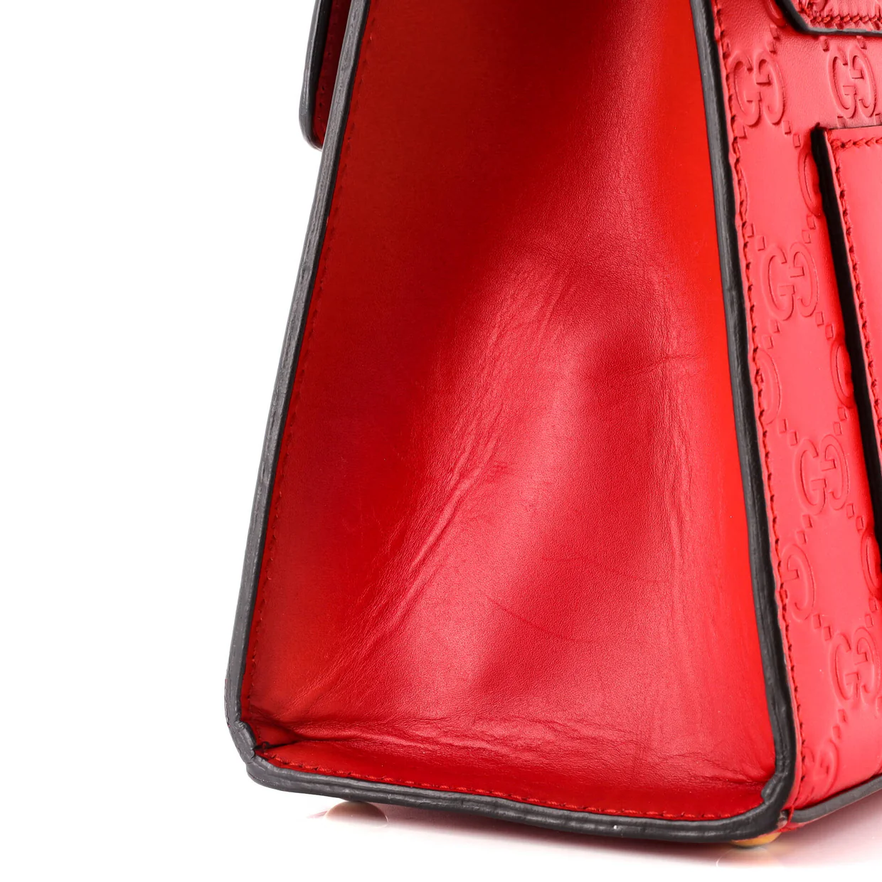 Padlock Top Handle Bag Guccissima Leather Small - Deep Luxury