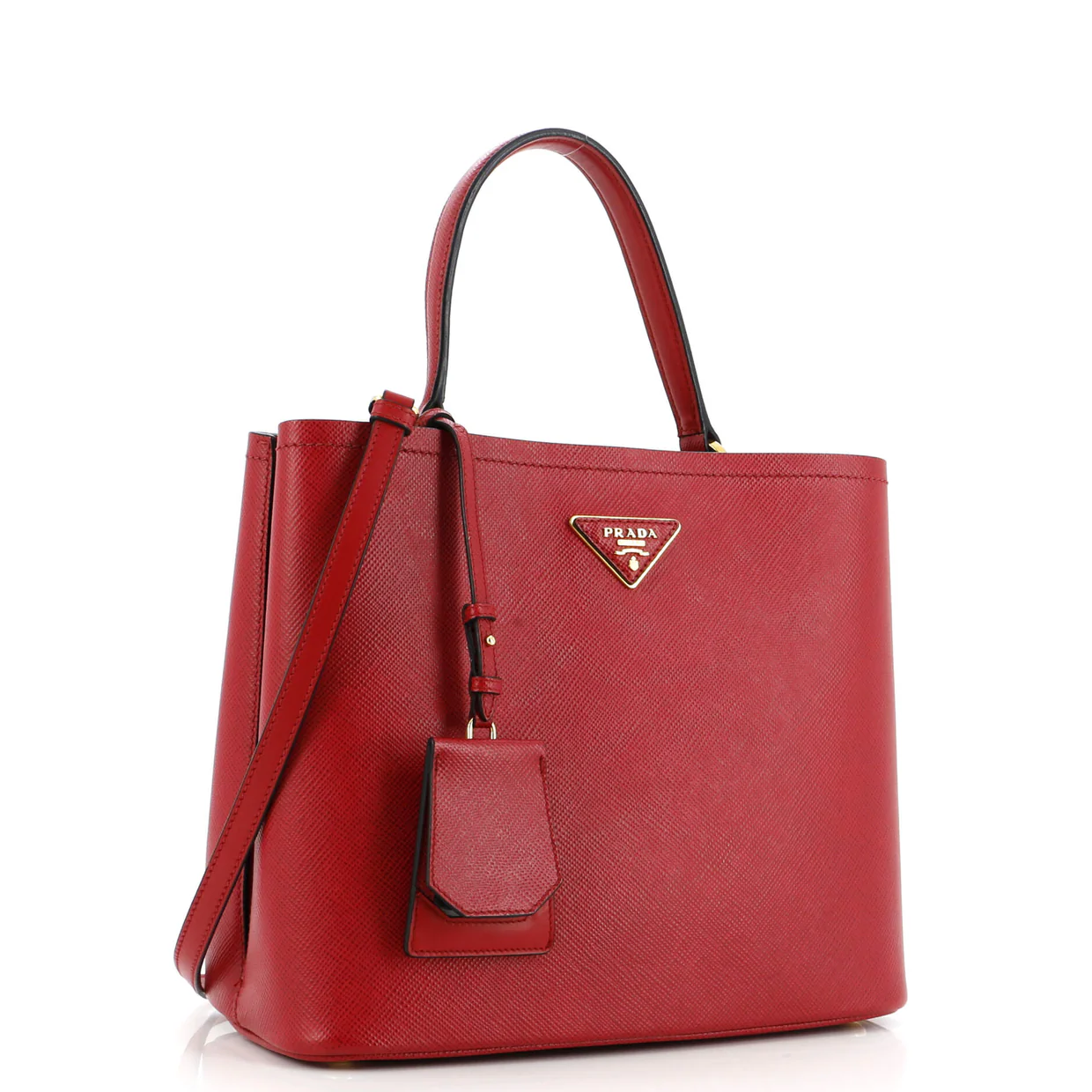 Panier Bucket Bag Saffiano Leather Large - Deep Luxury