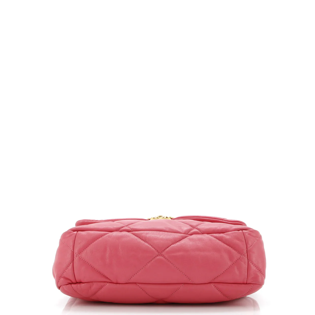 19 Flap Bag Quilted Leather Large - Deep Luxury