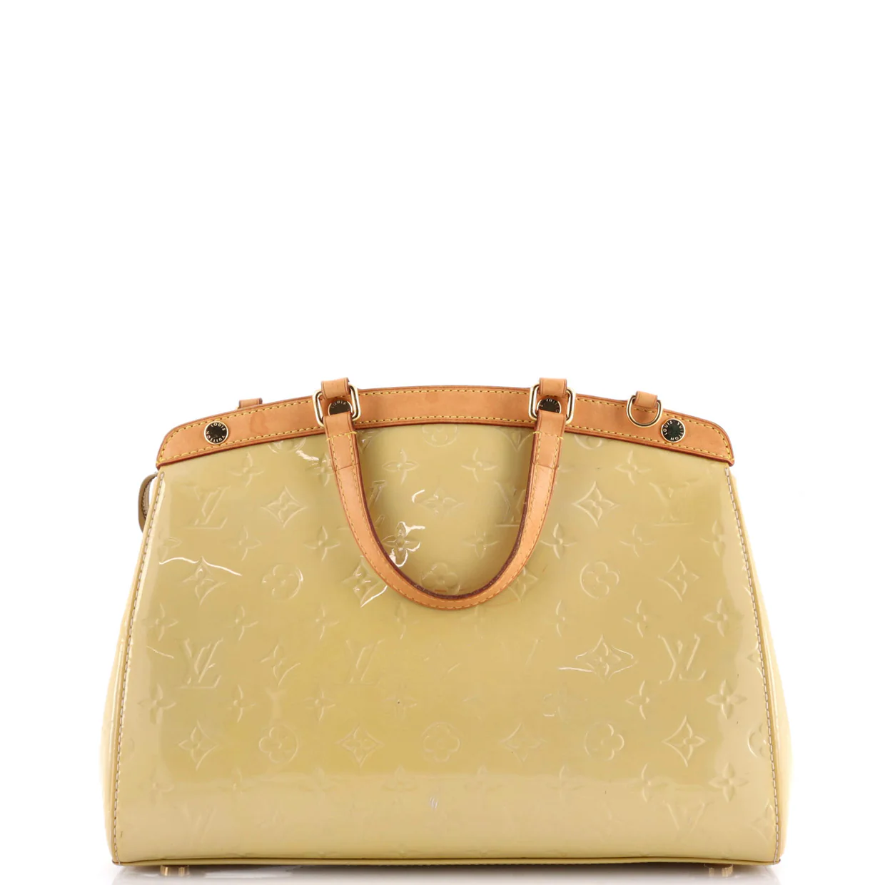 Brea Handbag Monogram Vernis MM - Deep Luxury