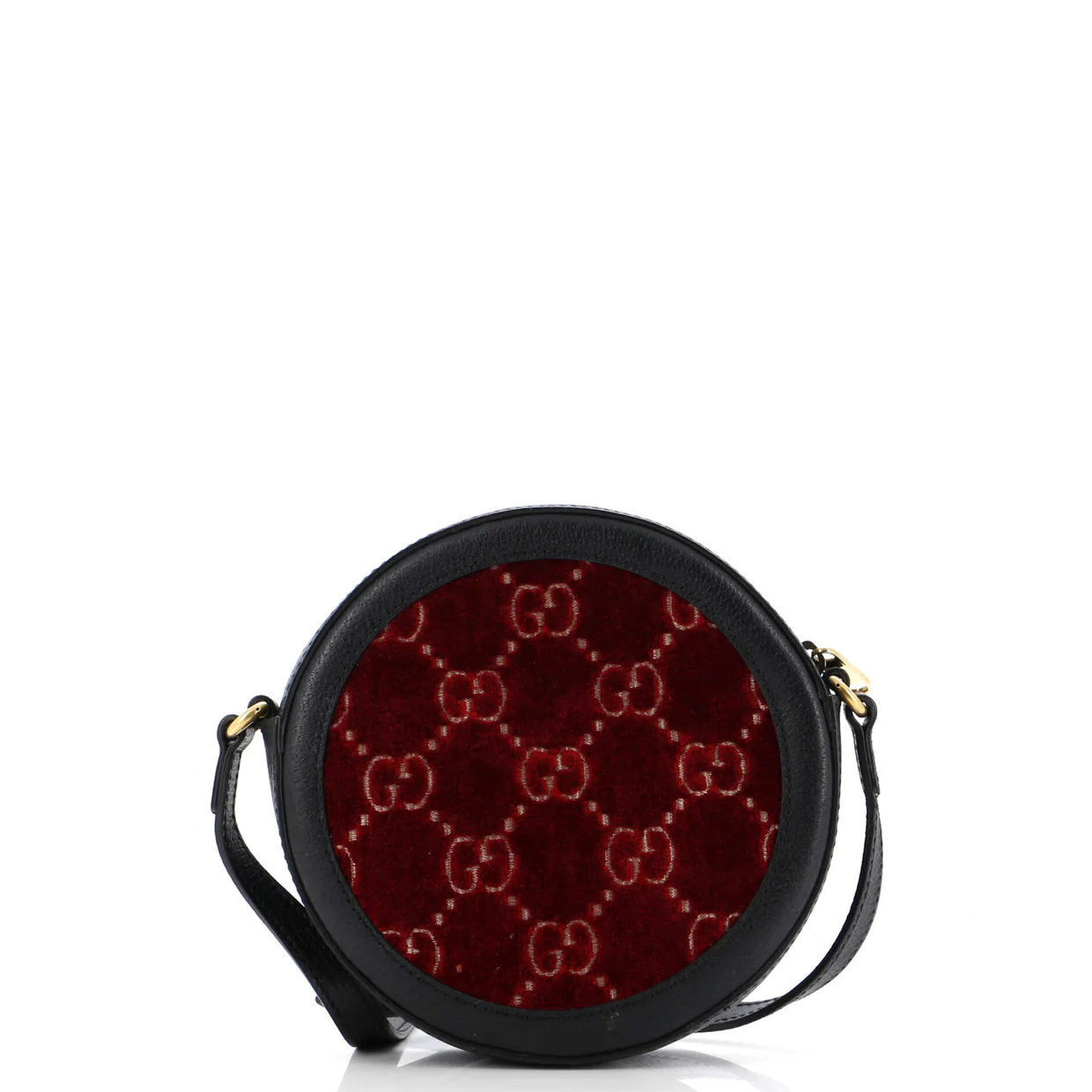 Ophidia Round Shoulder Bag GG Velvet Mini - Deep Luxury