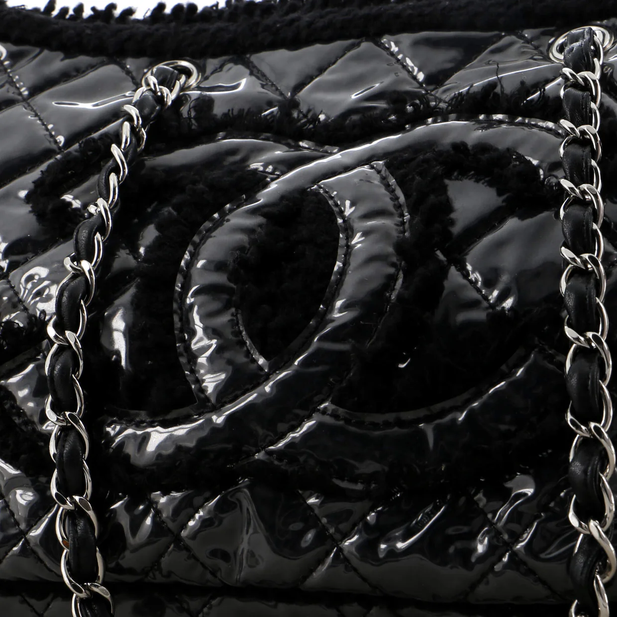 Funny Tweed Tote Quilted Vinyl Small - Deep Luxury