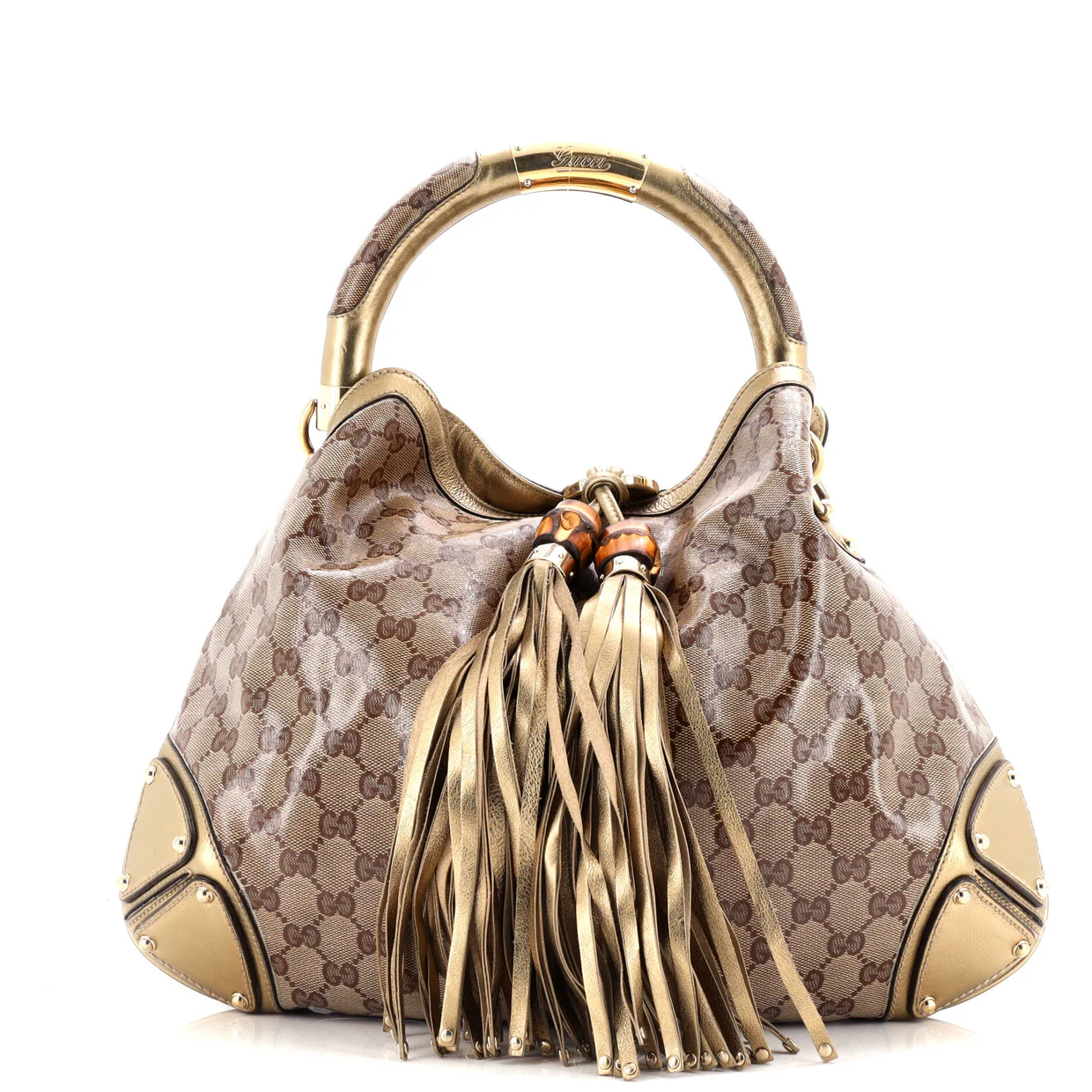 Indy Hobo GG Coated Canvas Medium - Deep Luxury