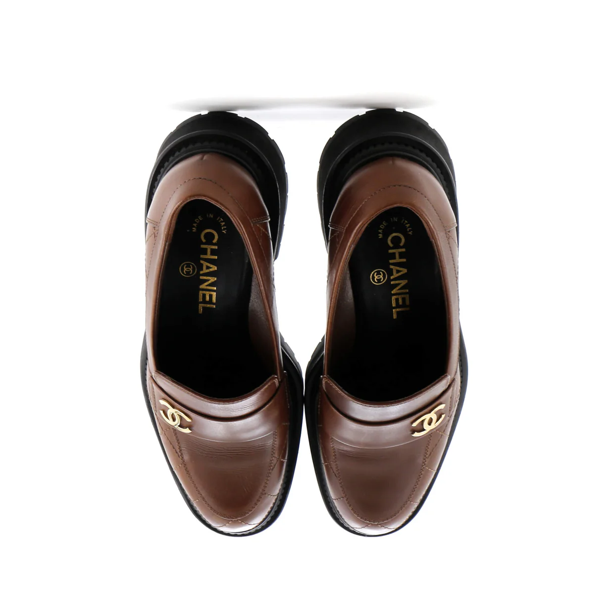 Women's CC Loafers Quilted Leather - Deep Luxury