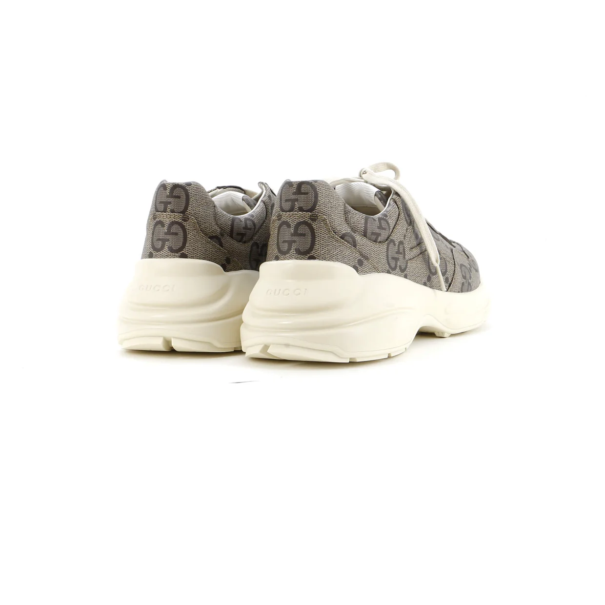 Rhyton Sneakers Jumbo GG Coated Canvas - Deep Luxury