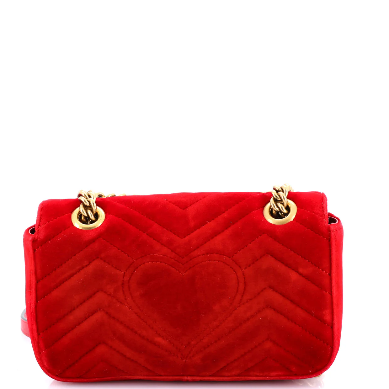GG Marmont Flap Bag Matelasse Velvet Mini - Deep Luxury