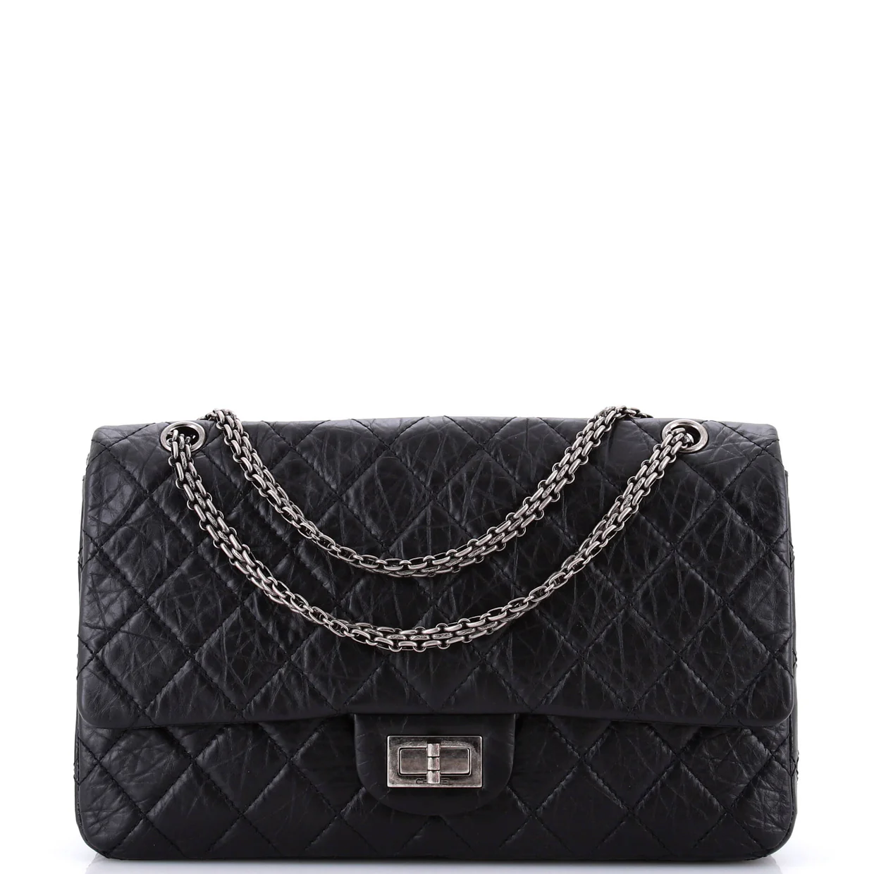 Reissue 2.55 Flap Bag Quilted Aged Calfskin 227 - Deep Luxury