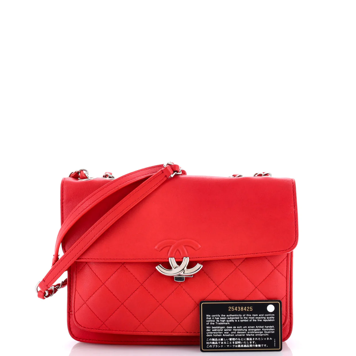 CC Box Flap Bag Quilted Calfskin Small - Deep Luxury