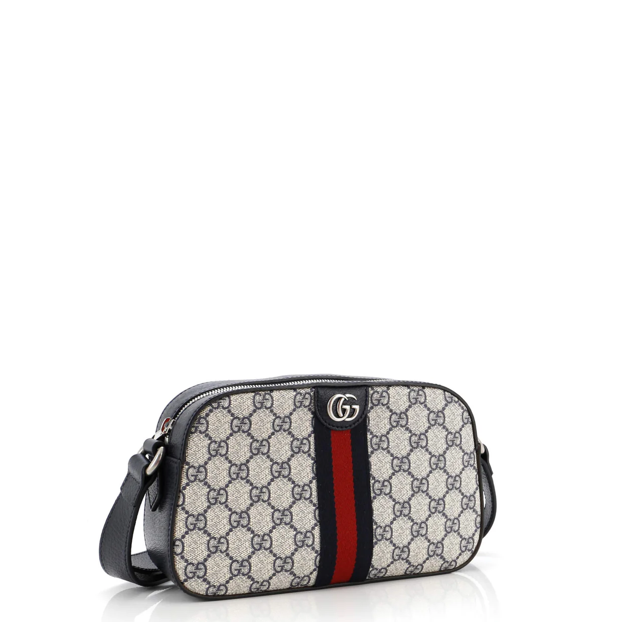 Ophidia Camera Shoulder Bag GG Coated Canvas with Leather Small - Deep Luxury