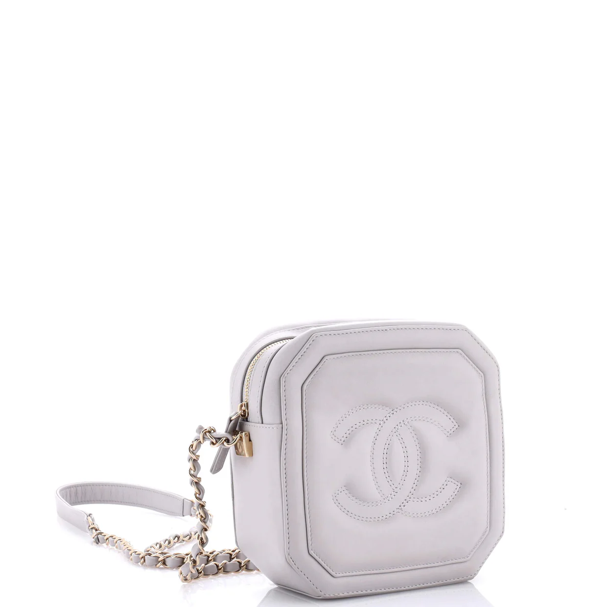 Timeless CC Octagon Camera Case Quilted Lambskin Mini - Deep Luxury