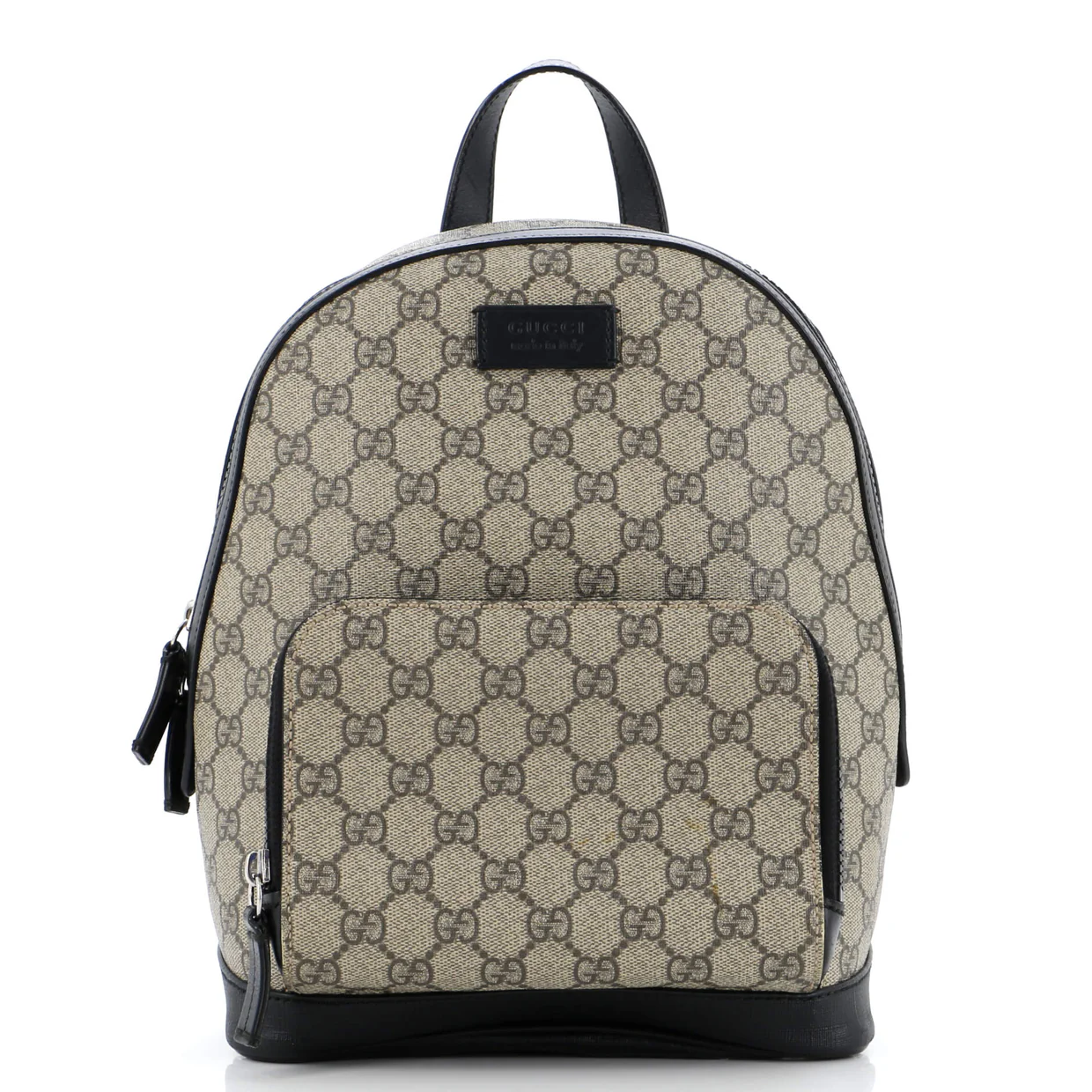 Zip Pocket Backpack GG Coated Canvas Small - Deep Luxury