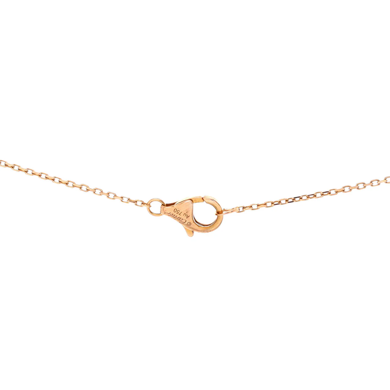 Amulette de Cartier Pendant Necklace 18K Rose Gold with Onyx and Diamond XS - Deep Luxury