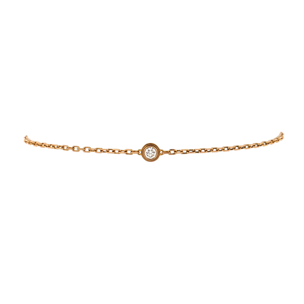 D'Amour Bracelet 18K Rose Gold and Diamond Small - Deep Luxury