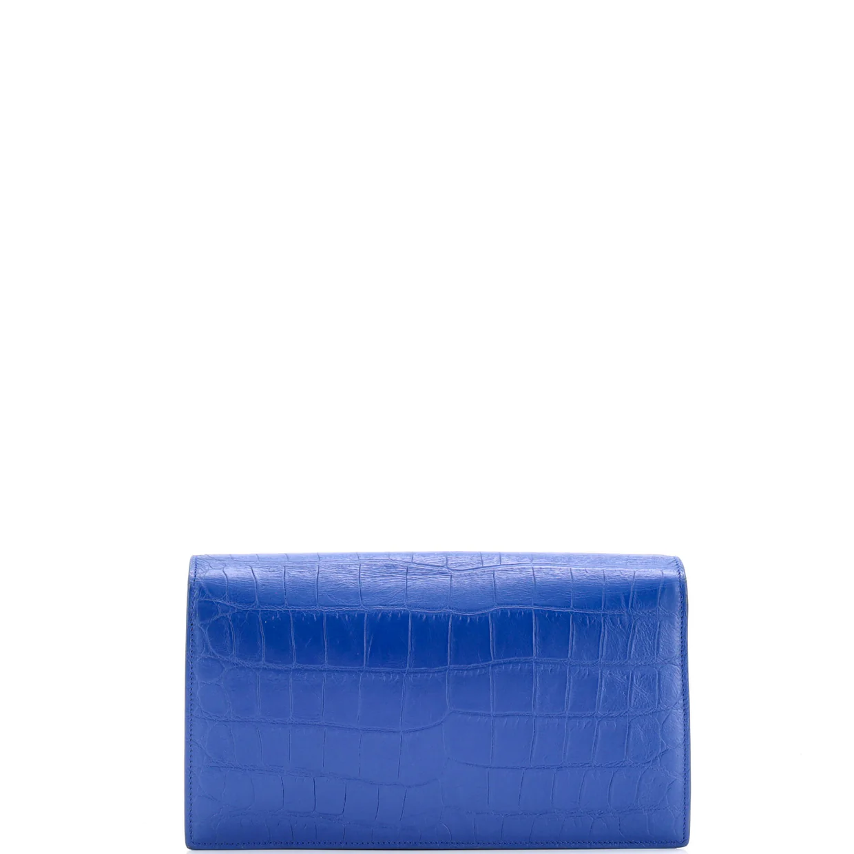 Classic Monogram Clutch Crocodile Embossed Leather Large - Deep Luxury