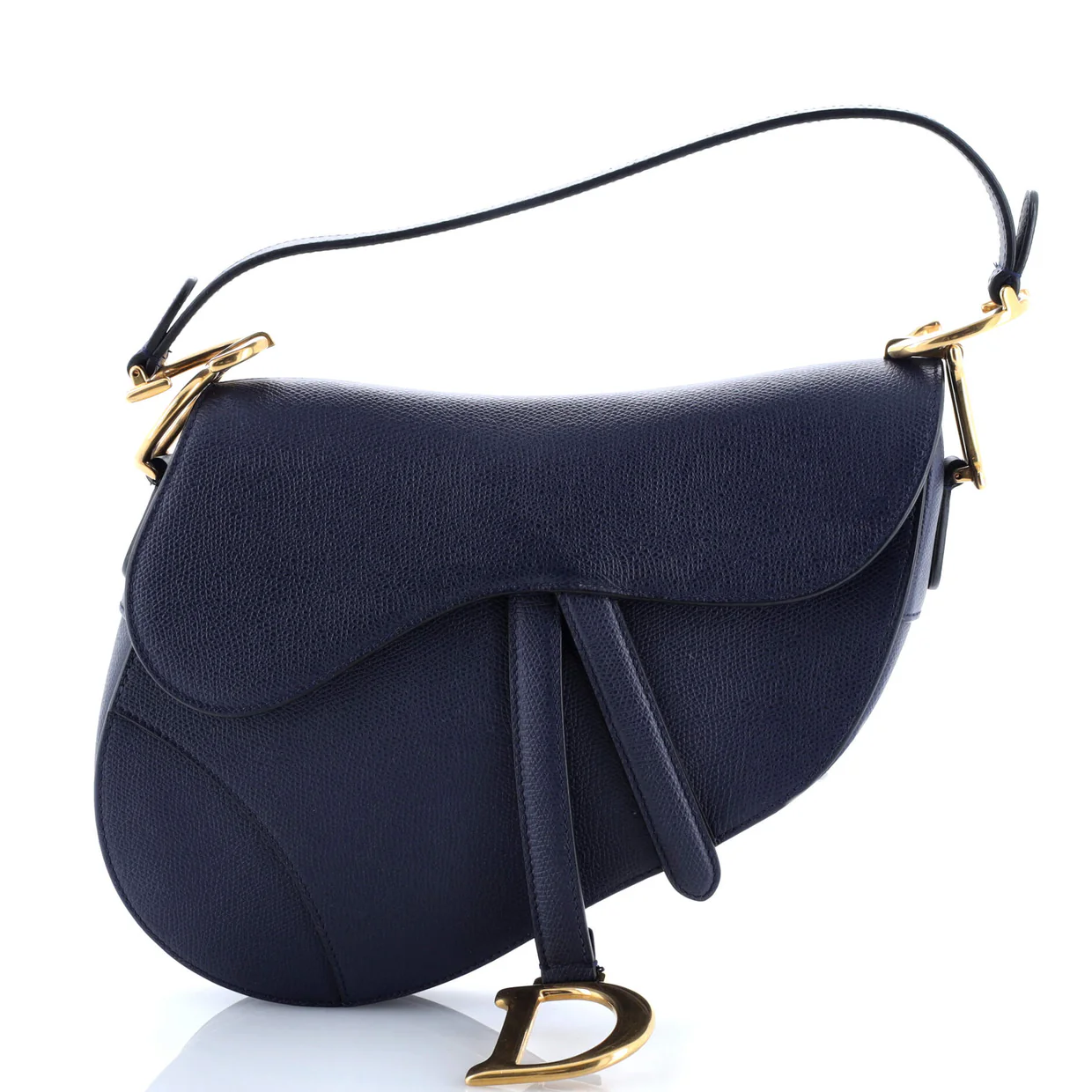 Saddle Handbag Leather Medium - Deep Luxury