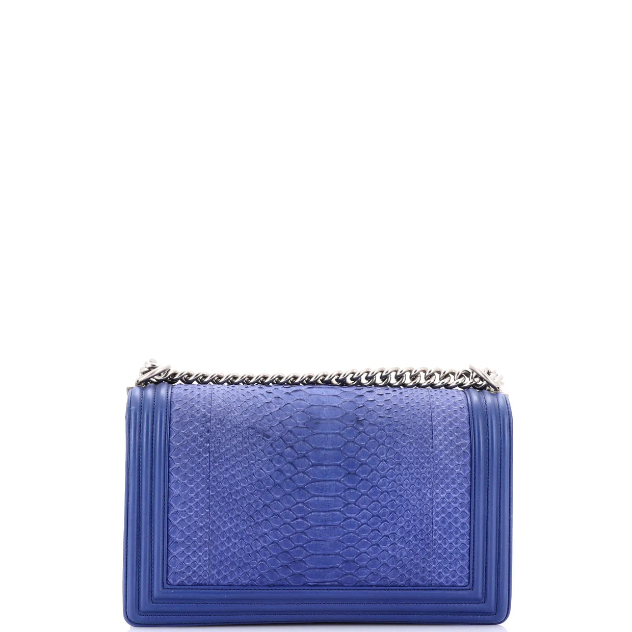 Boy Flap Bag Python New Medium - Deep Luxury