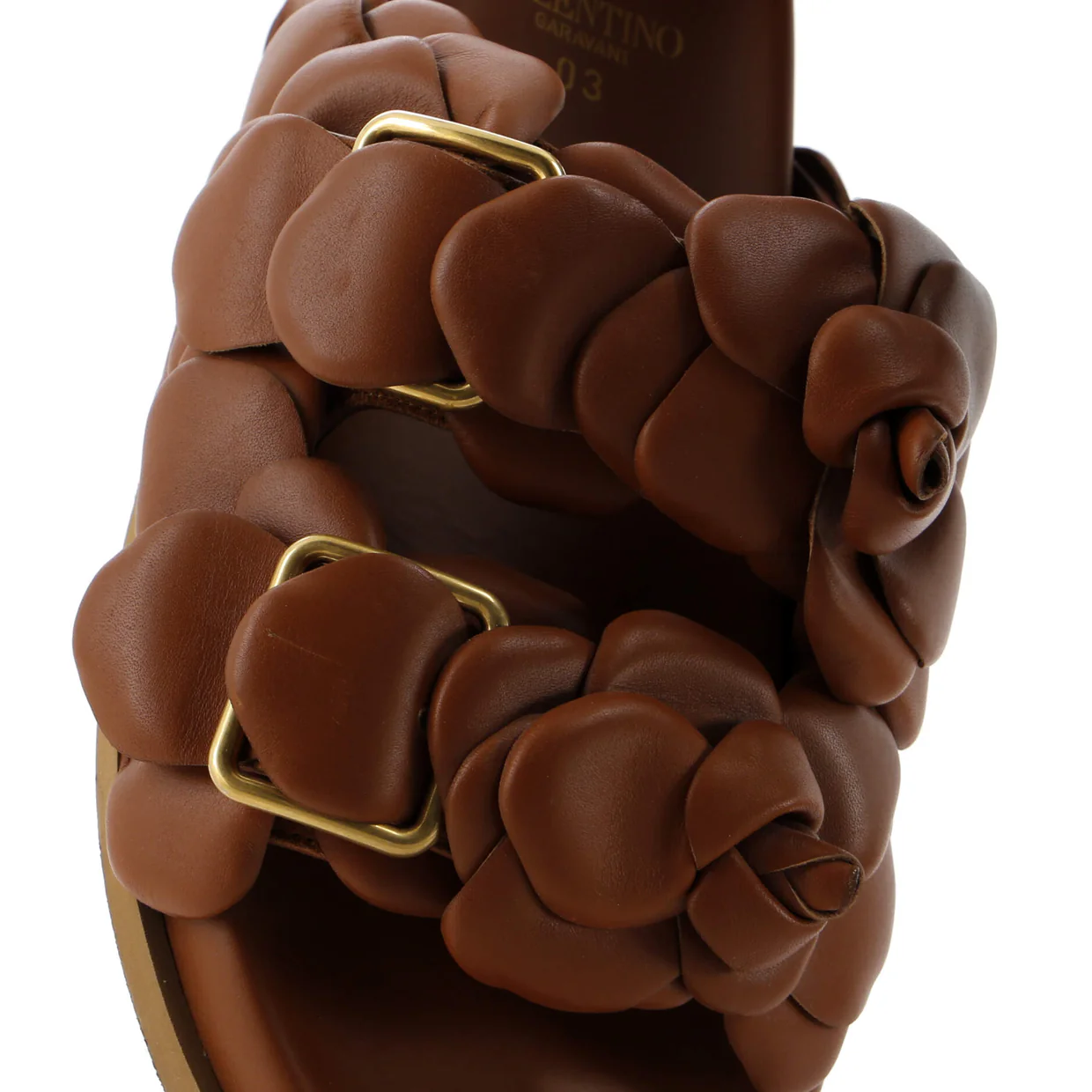 Women's Atelier 03 Rose Edition Buckle Slide Sandals Leather - Deep Luxury