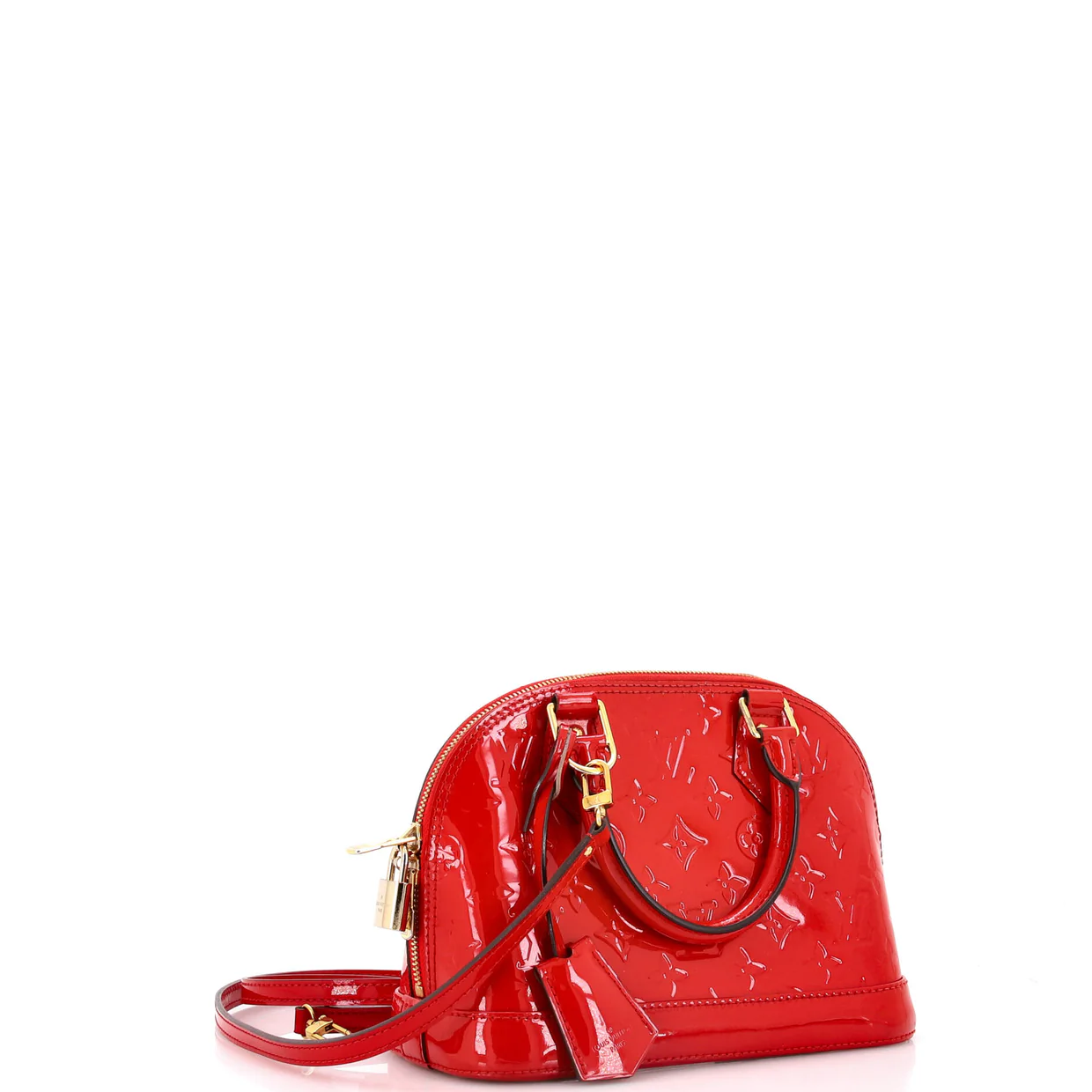 Alma Handbag Monogram Vernis BB - Deep Luxury