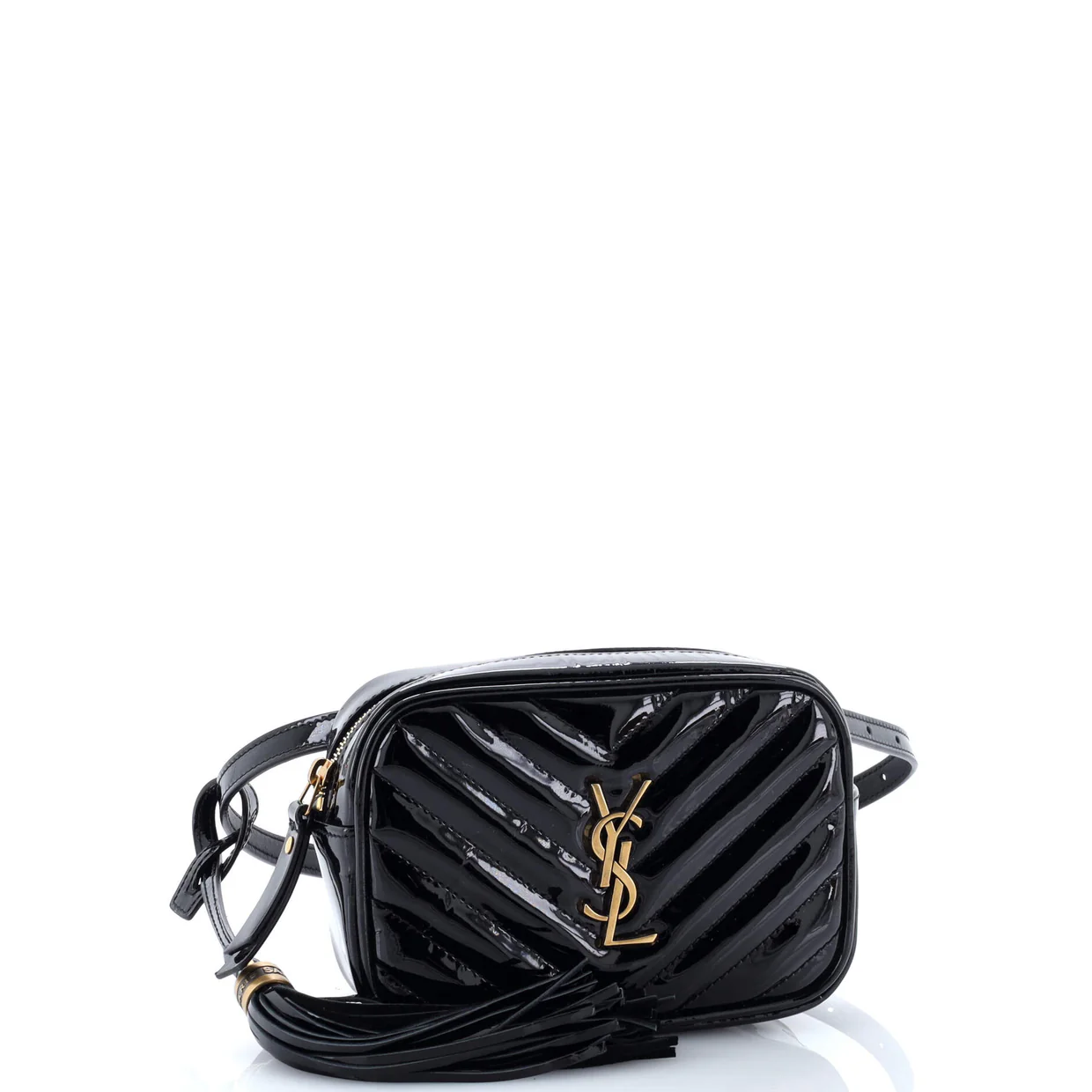Lou Belt Bag Matelasse Chevron Leather - Deep Luxury