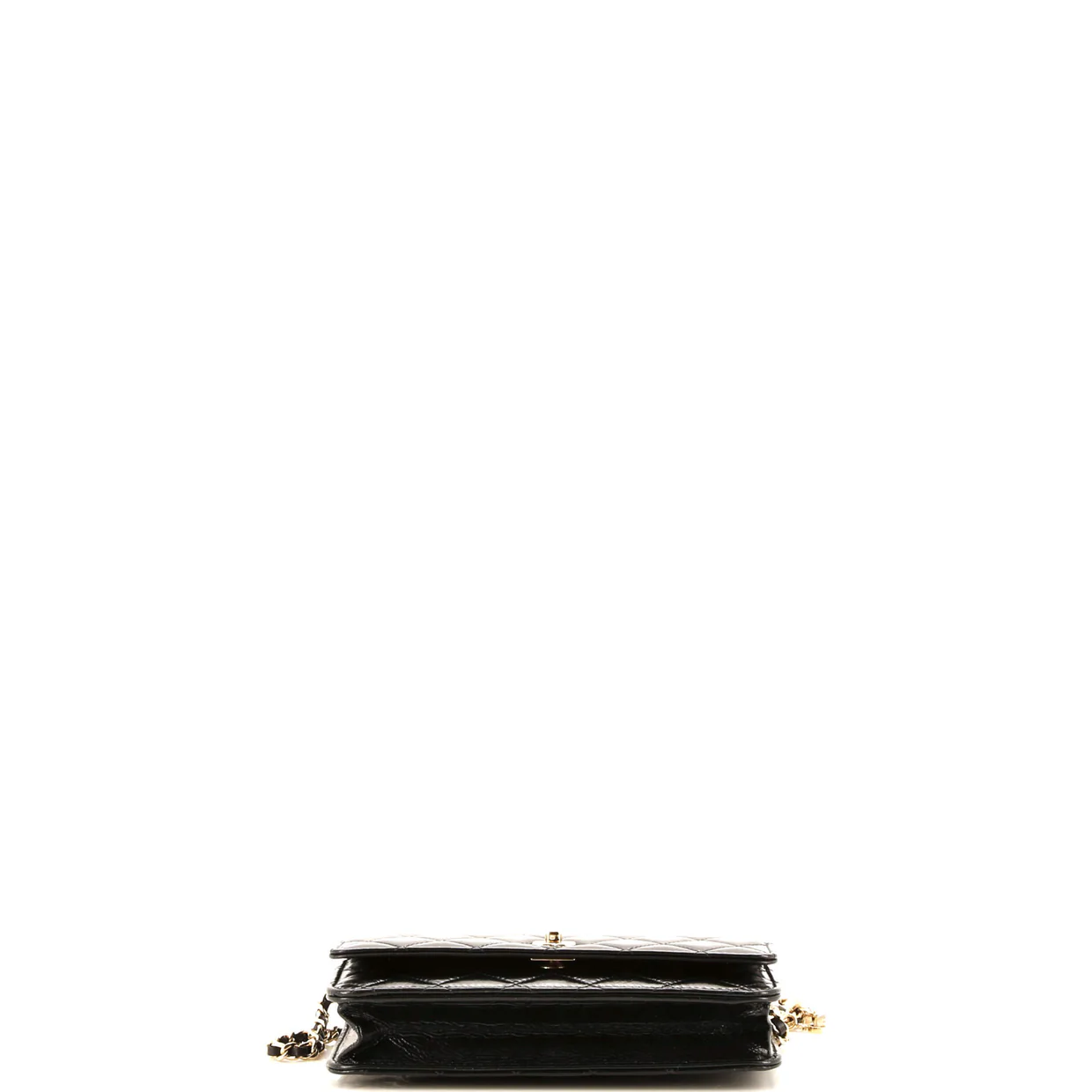 Pearl Charm Wallet on Chain Quilted Glazed Calfskin - Deep Luxury