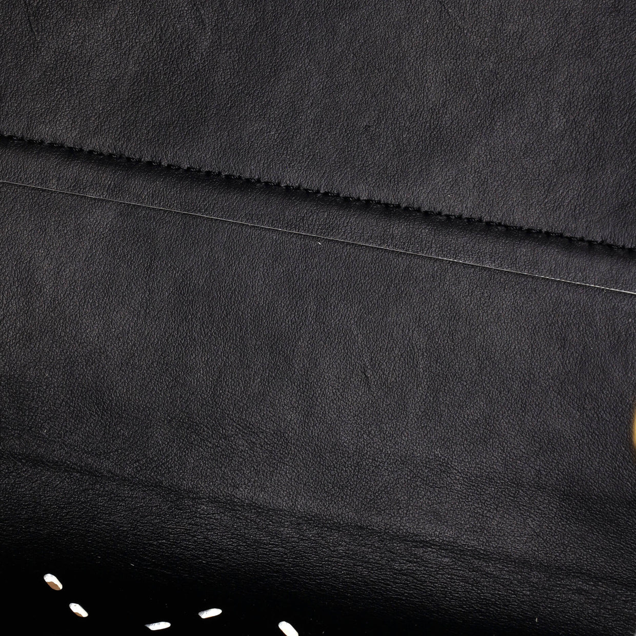 Belt Tote Perforated Leather Small - Deep Luxury